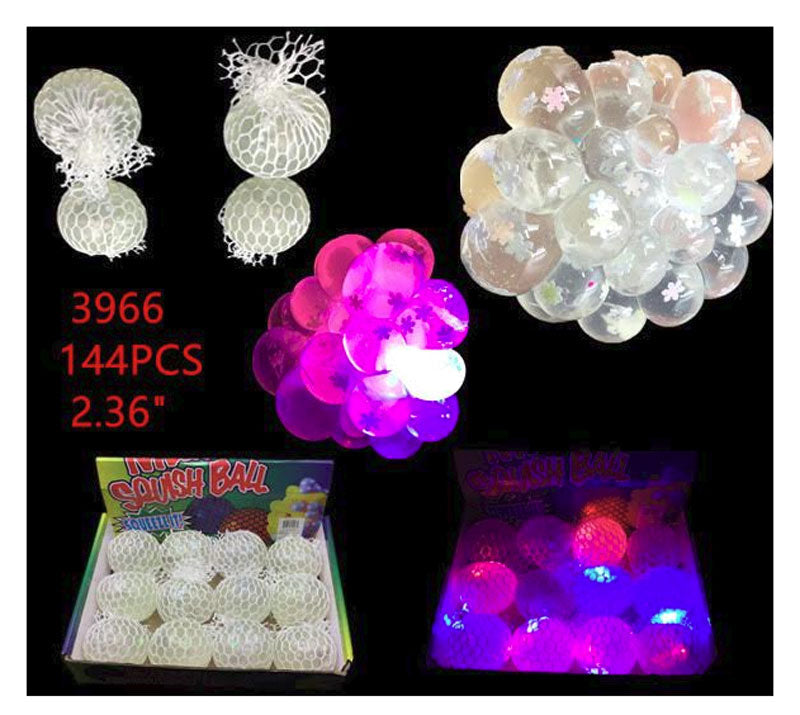 Bulk Buy Light Up Squishy Mesh Balls Wholesale