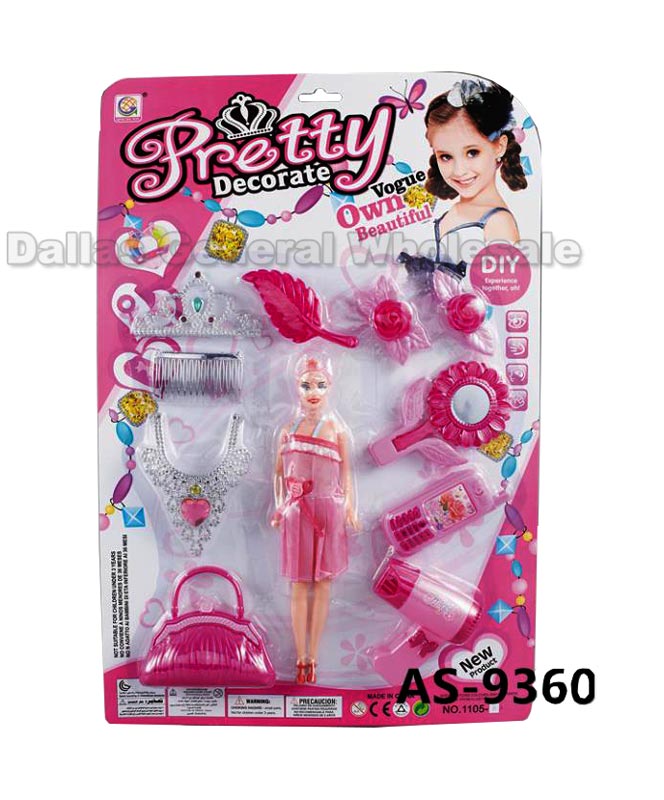 11 PC Girls Fashion Pretend Play Set Wholesale