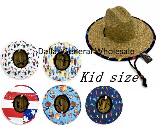 Kids Carton Straw Hats Wholesale