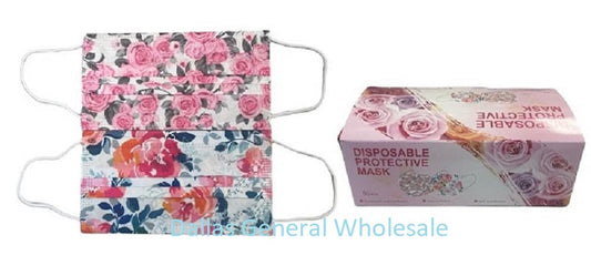 Adults Rose Disposable Non Medical Masks Wholesale MOQ 12