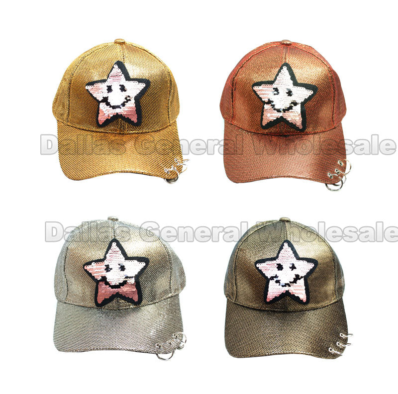 Bulk Buy Reversible Sequins Star Fashion Caps Wholesale