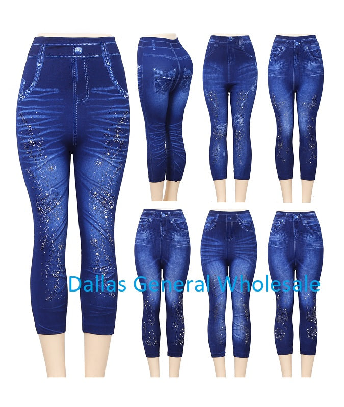 Bulk Buy Ladies Cute Pull On Capris Jeggings Wholesale