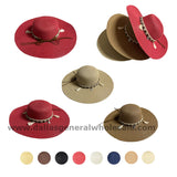 Bulk Buy Fashion Sea Shell Floppy Straw Hats Wholesale