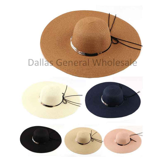 Ladies Beach Floppy Straw Hats Wholesale