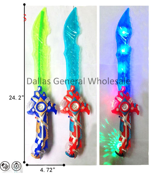 Carnival Flashing Light Up Swords Wholesale MOQ 12