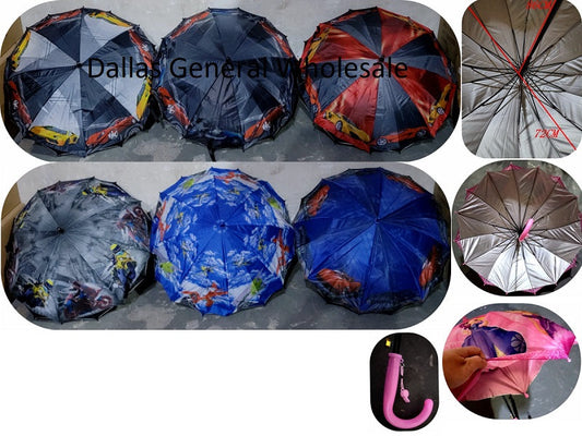 Bulk Buy Boys Cars Double Layered Umbrellas Wholesale
