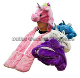 Unicorn Fuzzy Toboggan Hats  For Little Girls Wholesale - Assorted