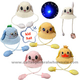 Bulk Buy Cute Light Up Ear Moving Animal Straw Hats Wholesale