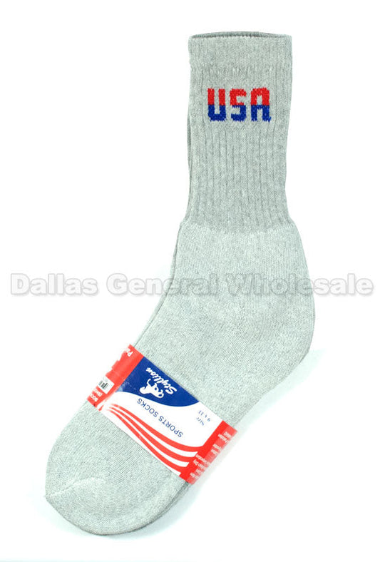 Men USA Casual Crew Socks Wholesale