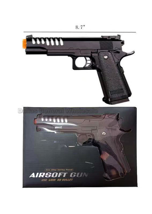 Bulk Buy Toy 9" Metal Airsoft BB Pistol Guns Wholesale