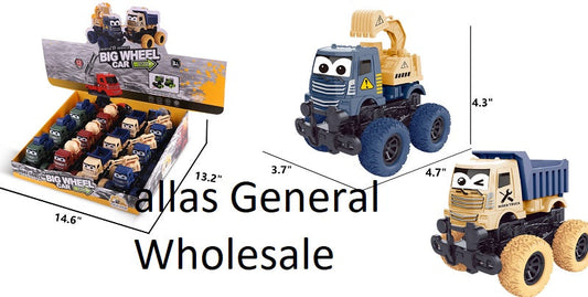 Bulk Buy Toy Friction Big Wheel Construction Trucks Wholesale