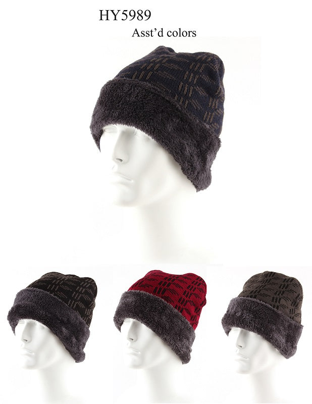 Fur Insulted Thermal Beanies Caps Wholesale