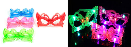 Bulk Buy Flashing Light Up Novelty Butterfly Glasses Wholesale