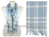 Bulk Buy Fashion Cashmere Feel Blue Scarf Wholesale