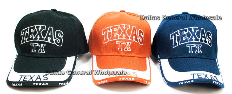 Bulk Buy "Texas" Casual Baseball Caps Wholesale