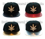 Bulk Buy "Marijuana" Flat Bill Snap Back Caps Wholesale