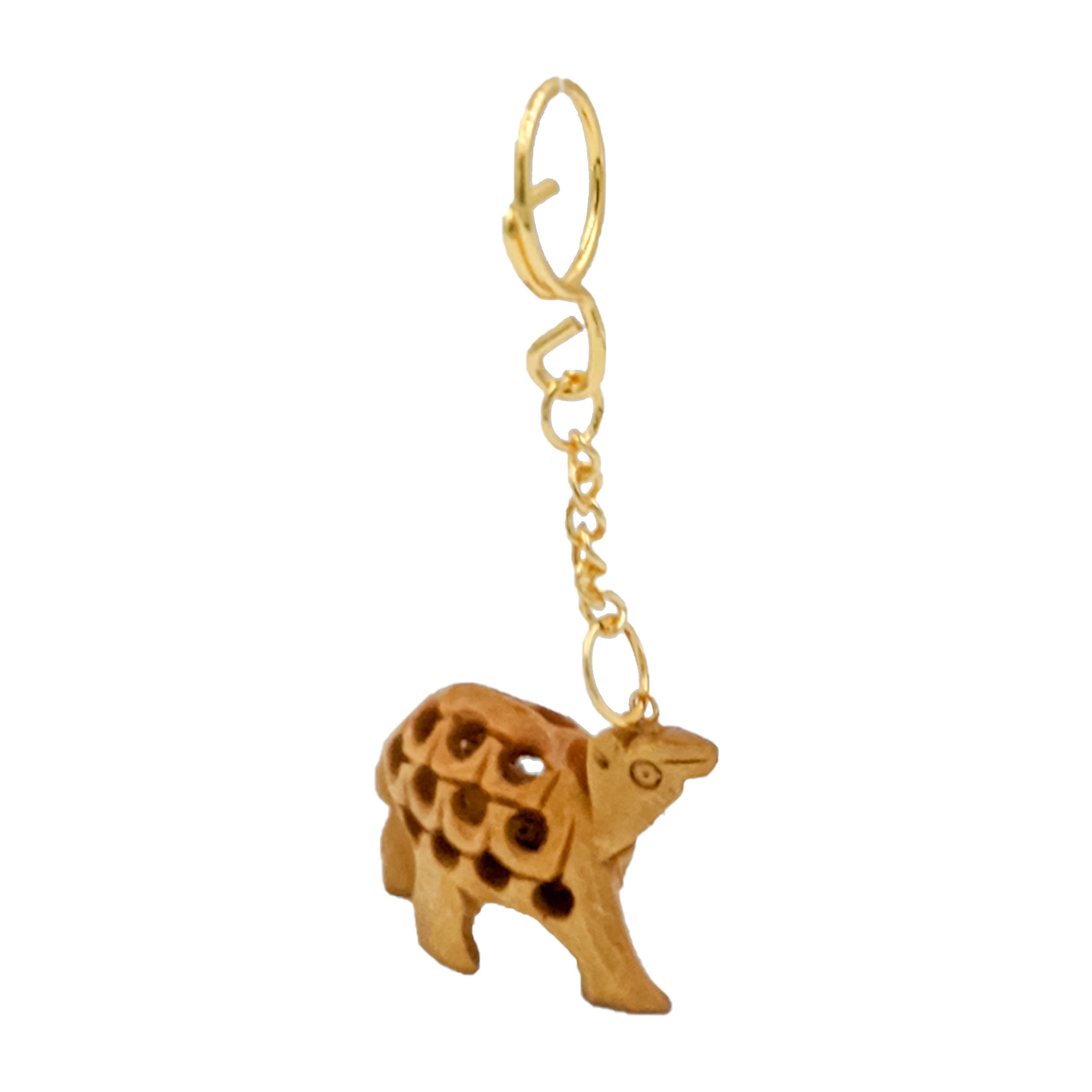 Handcrafted Wooden Animal Keyring