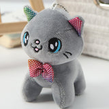 Accessorize Your Keys with Our Cute Cartoon Plush Animal Soft Cat Keychain Pendant