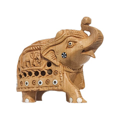 Wood Elephant Sculpture