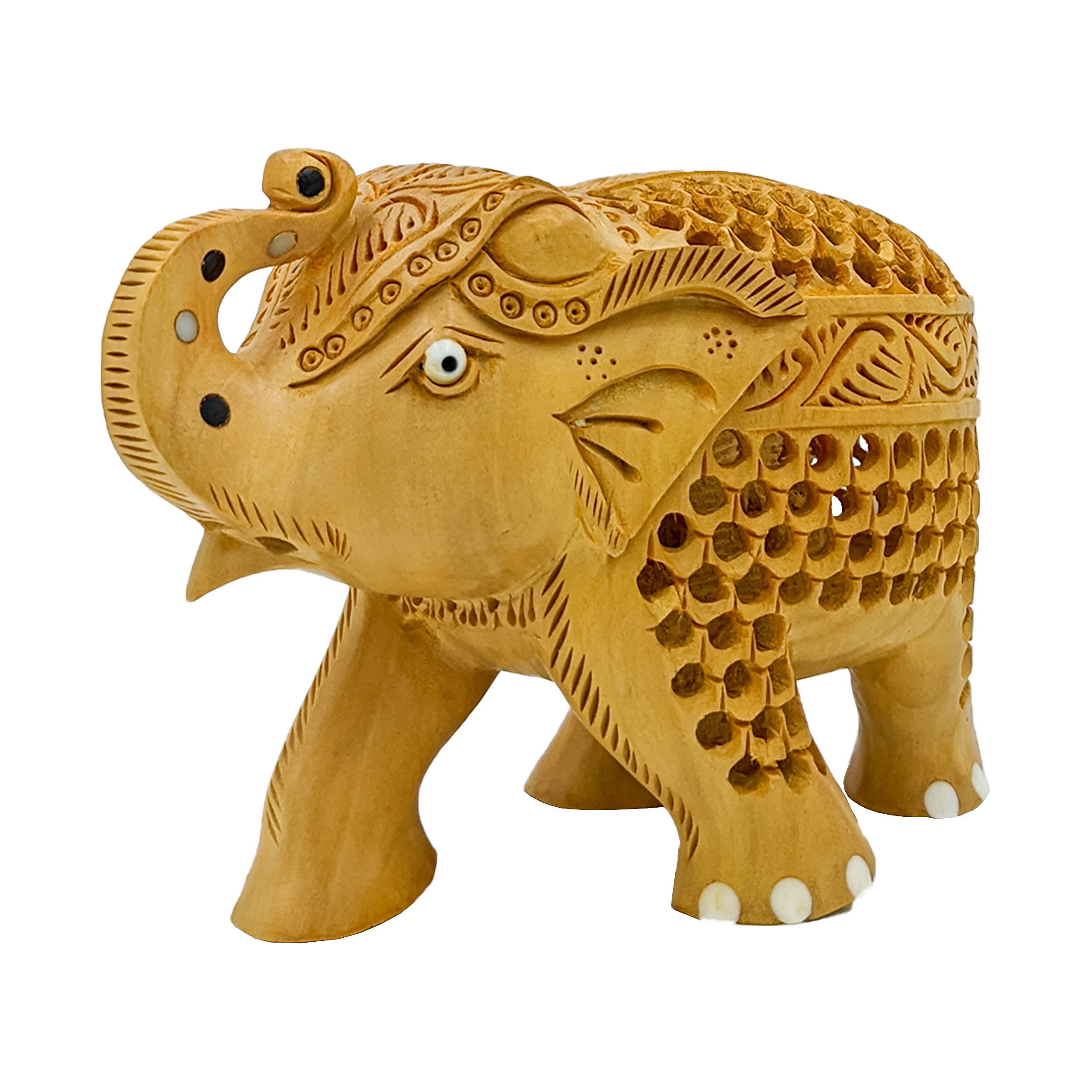 Wooden Handicraft Jaali Work Elephant