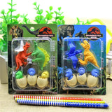 Dinosaur Egg Style Eraser Set for School Kids