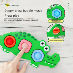How to play with Green Crocodile Flipping Pop it Fidget Toys 