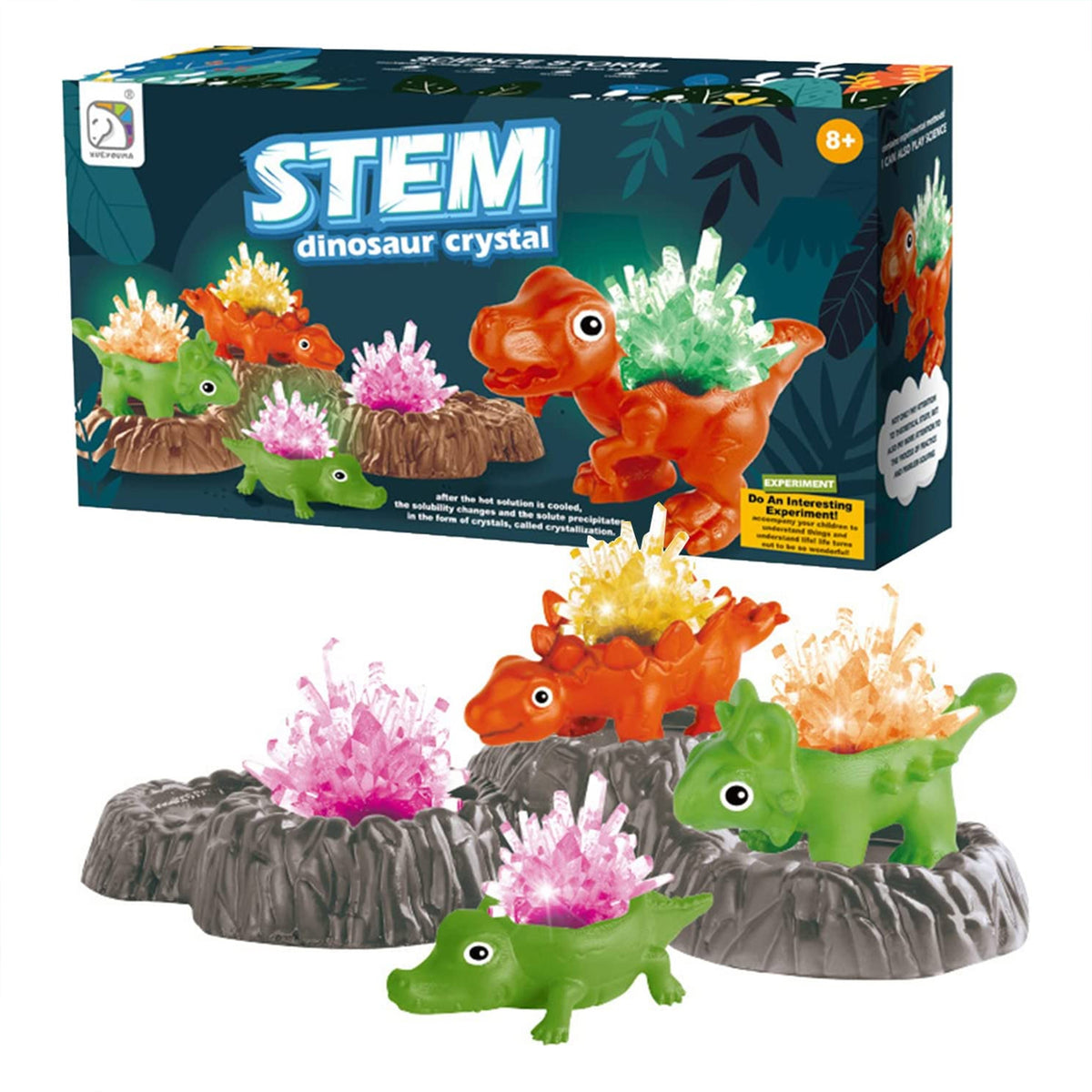 Dinosaur Crystal Growing Kit - Perfect STEM Toy for Kids