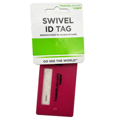 Travel Smart Raspberry Travel Swivel ID Luggage Tag