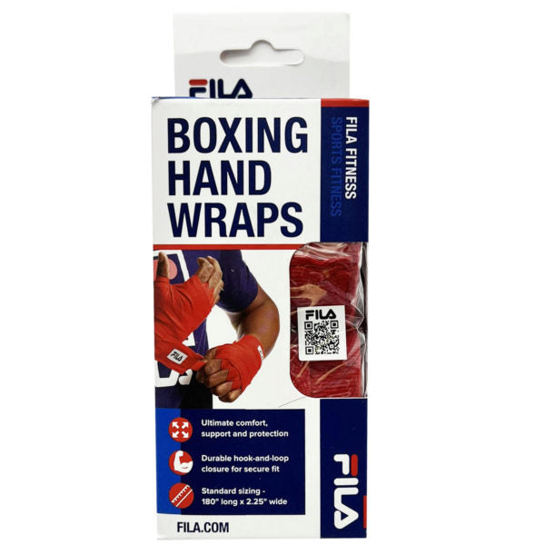 FILA Accessories Red 2.25 x 15 Foot Boxing Handwraps