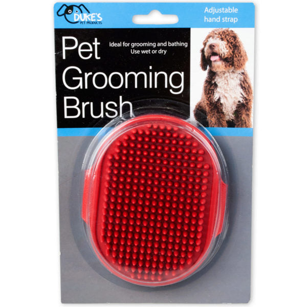 Pet Grooming Brush with Adjustable Hand Strap