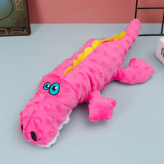 JSBlueRidge Wholesale's Crocodile Shape Plush Dog Chewing Toy - Perfect for Playtime and Dental Care