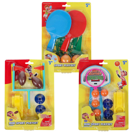 Mini Sports Playset For Kids In Bulk- Assorted