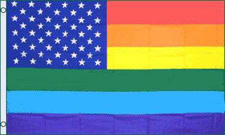 Wholesale USA RAINBOW   3 X 5 FLAG ( sold by the piece )