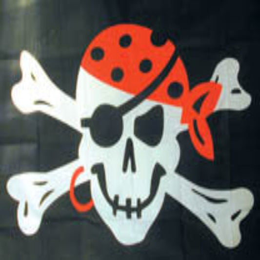 Wholesale  New Flag Bandanna Skull X Bone Pirate Country Flag 3x5  (Sold by the piece)