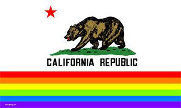 Buy CALIFORNIA PRIDE 3 X 5 RAINBOW STATE FLAGBulk Price