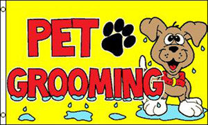 Wholesale PET GROOMING 3' x 5' FLAG (Sold by the piece)