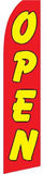 Wholesale SUPER SWOOPER 15 FT YELLOW RED OPEN FLAG  (Sold by the piece)