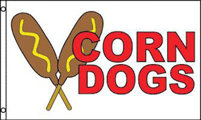 Buy CORN DOGS 3' X 5' FLAGBulk Price