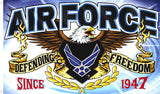 Wholesale AIRFORCE DEFENDING FREEDOM DELUXE 3 X 5 FLAG ( sold by the piece )