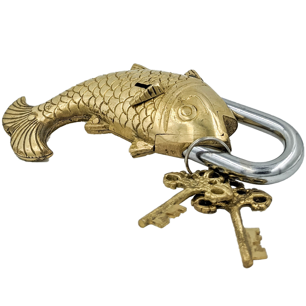 Functional Brass Fish Pad Lock