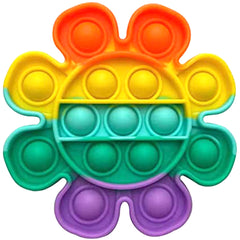 Rainbow Flower Pop it Fidget Toy