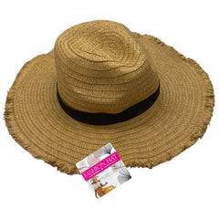 Adult Fashion Straw Hat with Fringe Edge