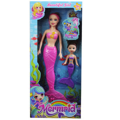 10.5 Light Up Fairy Mermaid Doll with Kid Mermaid MOQ-4Pcs, 7.6$/Pc