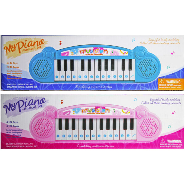 24 Key Battery Operated Keyboard With Songs Included