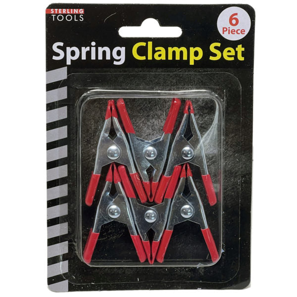 6 Pack Spring Clamps with Soft Grip and Tip
