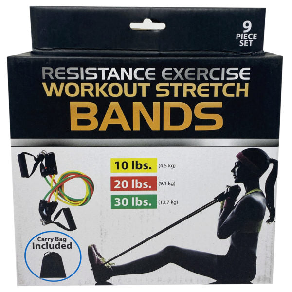 Resistance Weight Workout Stretch Bands with Attachments