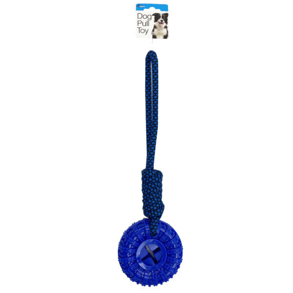 Dog Pull Toy with Chew Disk