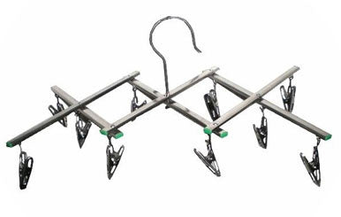 Buy EXPANDABLE 10 METAL CLIP HANGING DISPLAY RACK *- CLOSEOUT NOW $ 10 EABulk Price