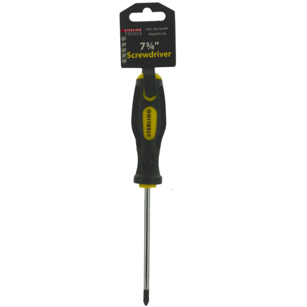 Magnetic Tip Screwdriver with Non-Slip Handle