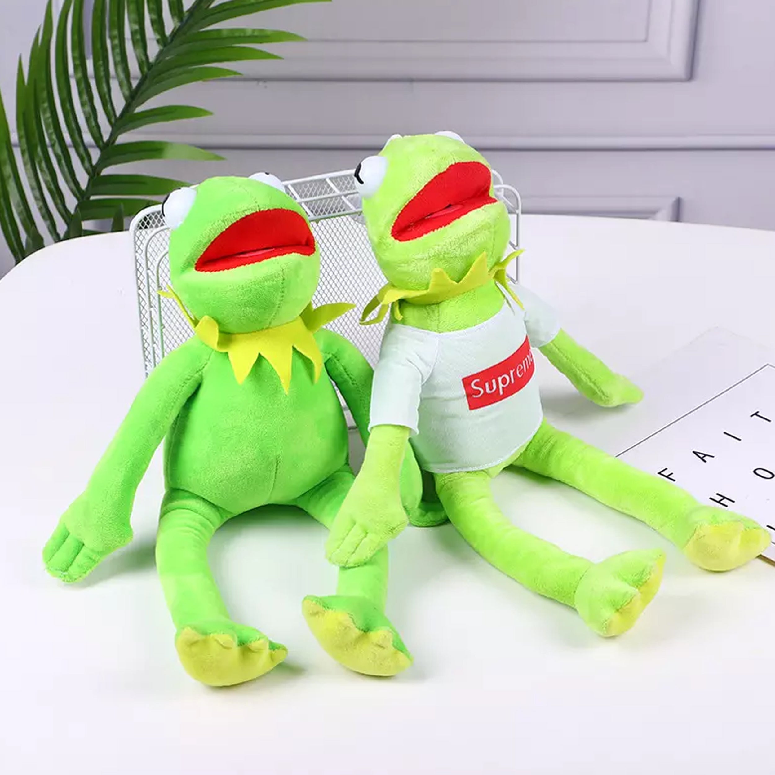 Hop into Fun with Our Green Stuffed Standing Frog Soft Toys for Kids